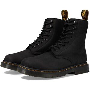 Doc Dr. Martens1460 Pascal Wintergrip Black Boots Lined Warmwair EU 38 US 7 NEW